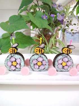 お花見に♡かわいい飾り巻き寿司ポップス