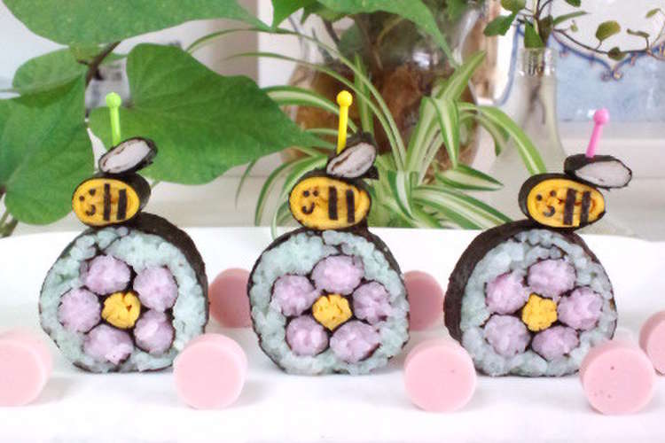 お花見に かわいい飾り巻き寿司ポップス レシピ 作り方 By ｂiｂiすみれ クックパッド 簡単おいしいみんなのレシピが375万品