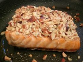 Saumon aux amandes