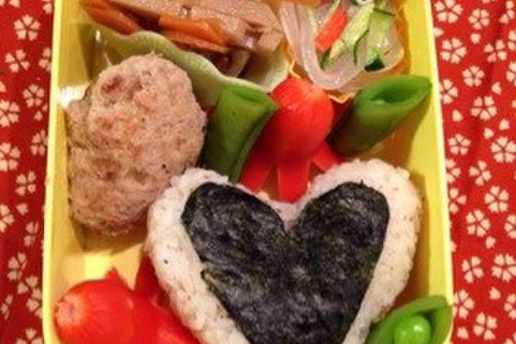簡単 ハートおにぎり キャラ弁 レシピ 作り方 By すーぷーた クックパッド