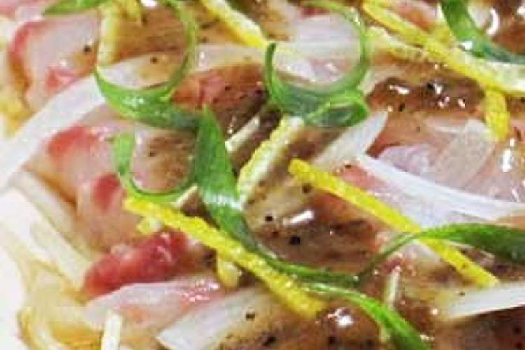 メジナ 白身魚 の和風カルパッチョ レシピ 作り方 By ニャゴめし食堂 クックパッド 簡単おいしいみんなのレシピが352万品