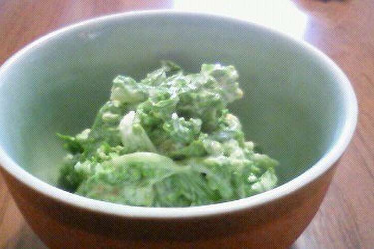 春の一品 菜の花のからしマヨネーズあえ レシピ 作り方 By とんかつだいすき クックパッド 簡単おいしいみんなのレシピが369万品