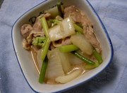 豚肉と白菜のオイスターソース炒めの写真