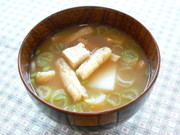 とうふのみそ汁の写真