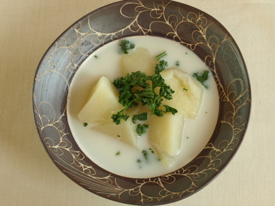 かぶの豆乳スープの写真