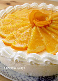オレンジジュースムースケーキ