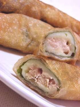 簡単!春巻き<大葉&チーズ&ツナマヨ>