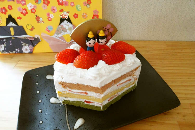 ひなまつり ３色いちごショートケーキ レシピ 作り方 By Haraya クックパッド 簡単おいしいみんなのレシピが349万品