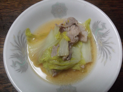 白菜と豚肉の煮物の画像