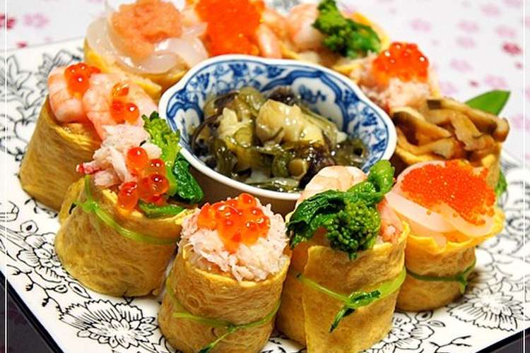 お花畑のひな祭り 花に見立てた卵巻き軍艦 レシピ 作り方 By らるむ クックパッド 簡単おいしいみんなのレシピが358万品