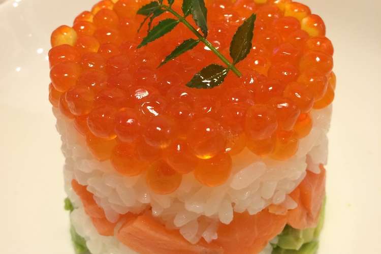 簡単ひな祭り イクラとアボガド寿司ケーキ レシピ 作り方 By Hiro2690 クックパッド 簡単おいしいみんなのレシピが361万品