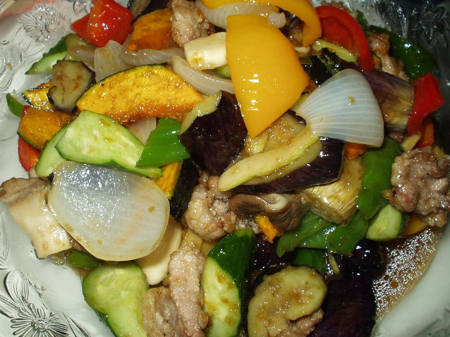夏野菜の揚げサラダの画像