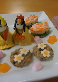 ひし餅パンケーキ　雛祭り　離乳食～幼児食