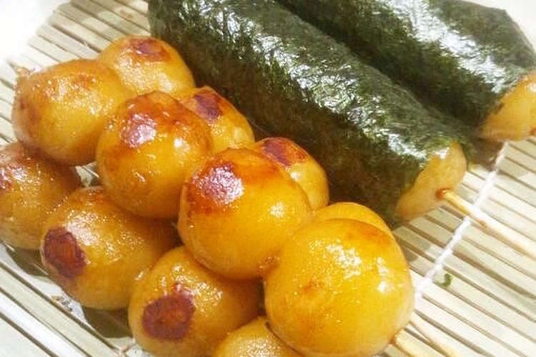 米粉で懐かしの醤油焼き団子 レシピ 作り方 By めぐパンミックス クックパッド