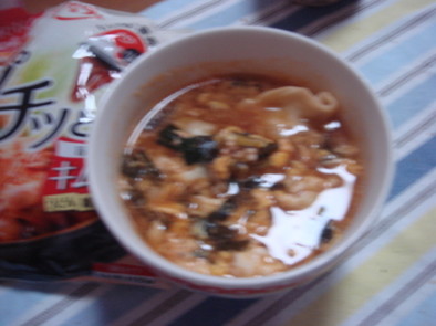 簡単キムチスープの写真