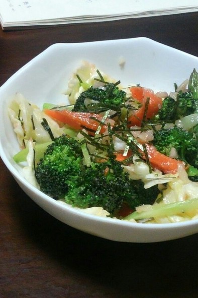 タラコソースで♪ゴロゴロ野菜の温サラダの写真