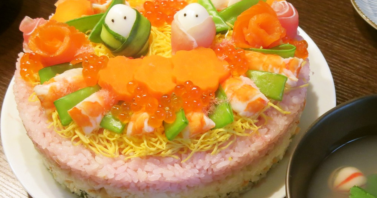 ひな祭り ケーキ寿司 レシピ 作り方 By ロジーナ クックパッド 簡単おいしいみんなのレシピが350万品