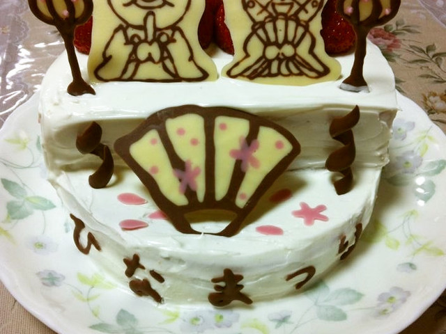 ひな祭り キャラクターでひな壇ケーキ レシピ 作り方 By Himmelーソラ クックパッド