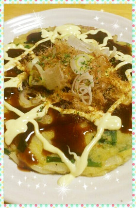 豚肉とニラ入り♪大和芋のふわもちチヂミ風