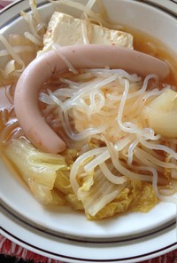 キムチソーセージスープ