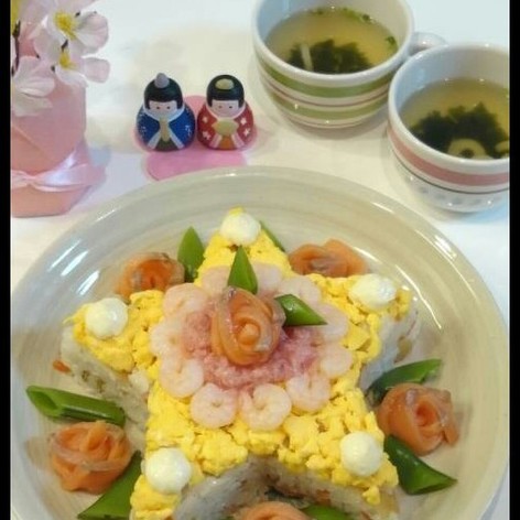 バラのお花畑☆彩りちらし寿司