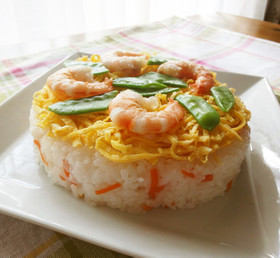 ひな祭りに☆海老のケーキ寿司