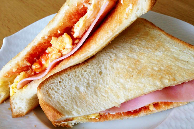 ハム卵だけトースト オーロラ味 レシピ 作り方 By Qm 11 クックパッド