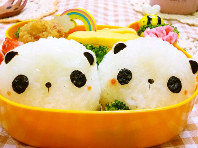 簡単 パンダおにぎり レシピ 作り方 By しょぉー クックパッド