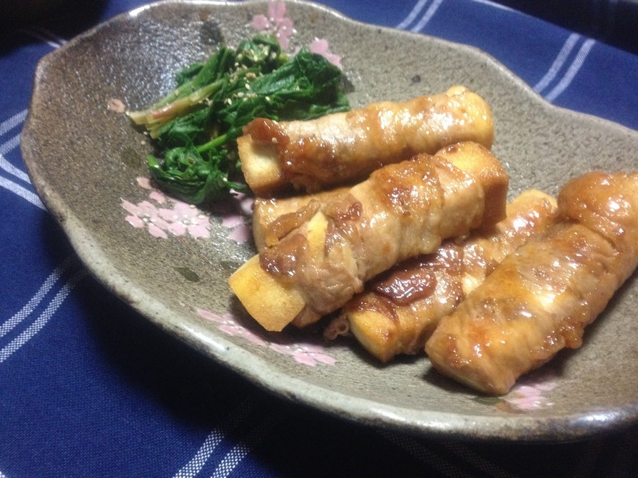 カロリーオフ！高野豆腐と豚肉の甘辛炒め煮の画像