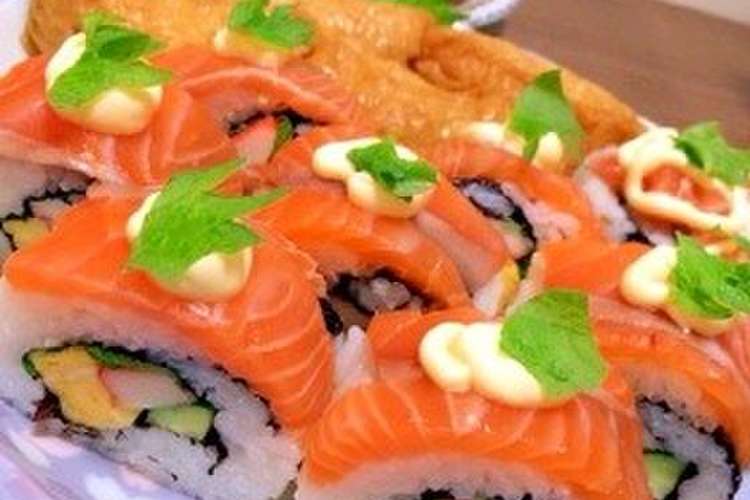 サーモンカリフォルニアロール レシピ 作り方 By うめさきさん クックパッド