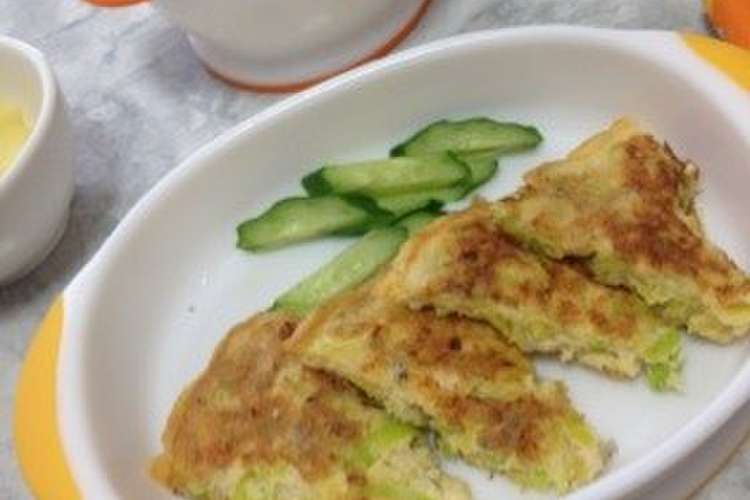 幼児食 ふんわりキャベツ焼き レシピ 作り方 By すてぃっち クックパッド
