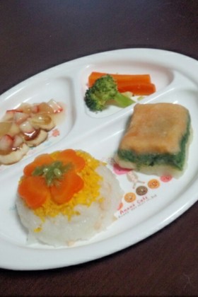 ひな祭りの離乳食ディナー