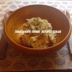 サワークリームオニオンのポテトサラダの画像
