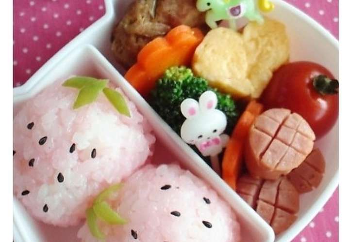 キャラ弁 ピンクの苺 レシピ 作り方 By 桃のやさしい薫り クックパッド 簡単おいしいみんなのレシピが357万品