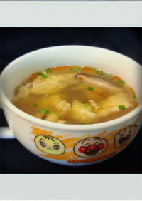 ■簡単朝昼■サンラータン味の卵スープ減量