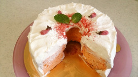 きらり!!ひな祭り・桜のシフォンケーキ