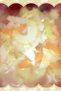 時短簡単♪細切り野菜で胃に優しいスープ♪