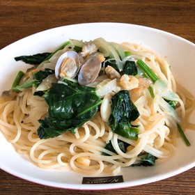 簡単☆アサリとほうれん草のパスタ☆