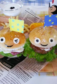 子供が喜ぶ2種類ハンバーガー