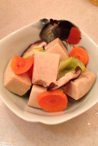 超簡単☆小さい高野豆腐の煮物