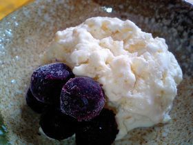 雪見大福の味☆簡単！お米のアイスクリームの画像