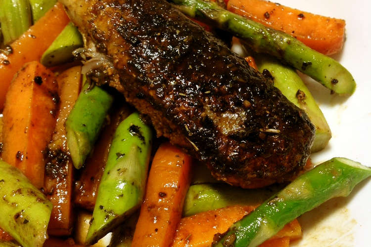 カリッと鰯のハーブ焼きと野菜 レシピ 作り方 By ミシャコ クックパッド 簡単おいしいみんなのレシピが356万品