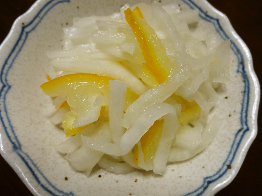 柚子茶で大根の甘酢漬けの画像