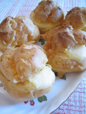 シュークリーム♡生地はレンジで♪