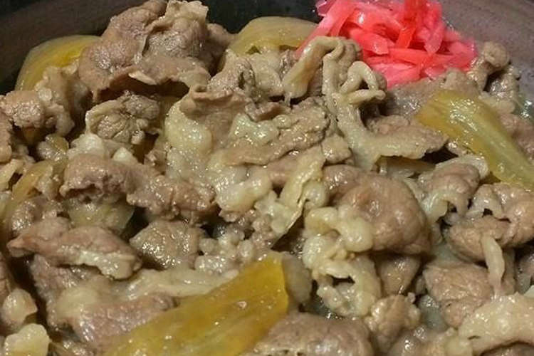 手軽に再現 最新 吉野家風 牛丼 レシピ 作り方 By トース党 クックパッド 簡単おいしいみんなのレシピが360万品