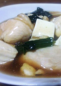 鶏胸肉と豆腐のトロ煮