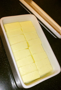 バター大さじ１の切り方