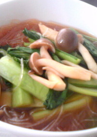 プチッと鍋de☆簡単キムチ春雨スープ