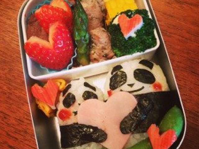 キャラ弁 パンダ バレンタイン By ばに子 クックパッド 簡単