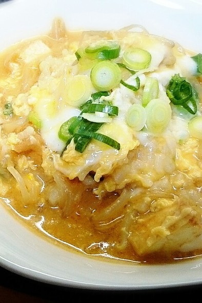 スープがあればすぐ出来る卵とじ雑炊～鍋〆の写真